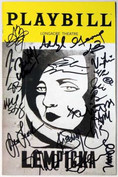 LEMPICKA Cast Eden Espinosa, Amber Iman, Beth Leavel Signed Playbill