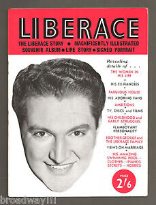LIBERACE Live on Stage (Behind the Candelabra) 1950's London Souvenir Program