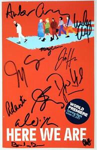 HERE WE ARE Off-Broadway Partial Cast David Hyde Pierce Signed Playbill