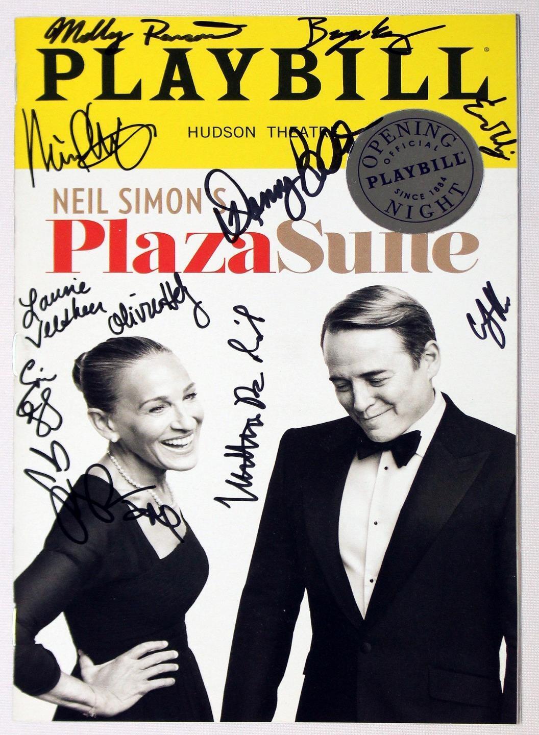 PLAZA SUITE Full Cast Sarah Jessica Parker, Matthew Broderick Signed Playbill