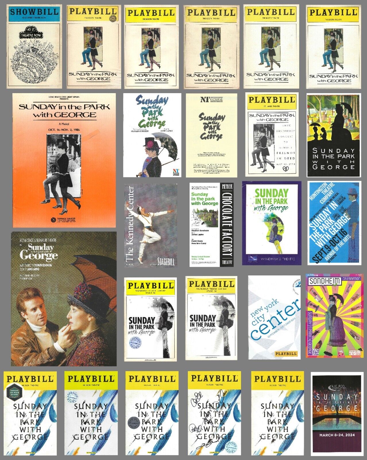 SUNDAY IN THE PARK WITH GEORGE - ULTIMATE Playbill Collection - STEPHEN SONDHEIM