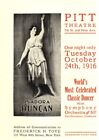 *LEGENDARY DANCER ISADORA DUNCAN RARE 1916 DANCE PROGRAM*