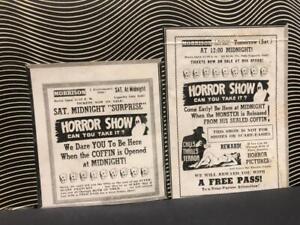 Spook Show Horror Ghost Skeleton Skull Morrison Theater Midnight Free Pass Lot