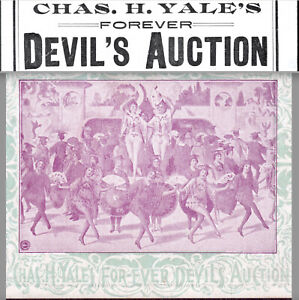 Devils Auction Forever Chas H Yale Burlesque Wild Dance Entertainment Trade Card