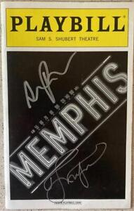 Adam Pascal & Montego Glover Signed Brand New Memphis Playbill Autographed 2012