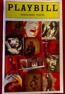 RENT  OPENING NIGHT PLAYBILL APRIL 29, 1996