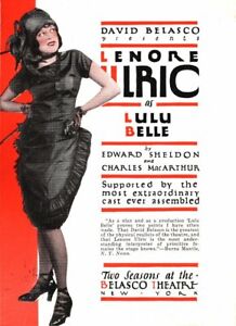 *1926 RACE RELATIONS DAVID BELASCO COLOR LULU BELLE HERALD SHELDON & MACARTHUR*