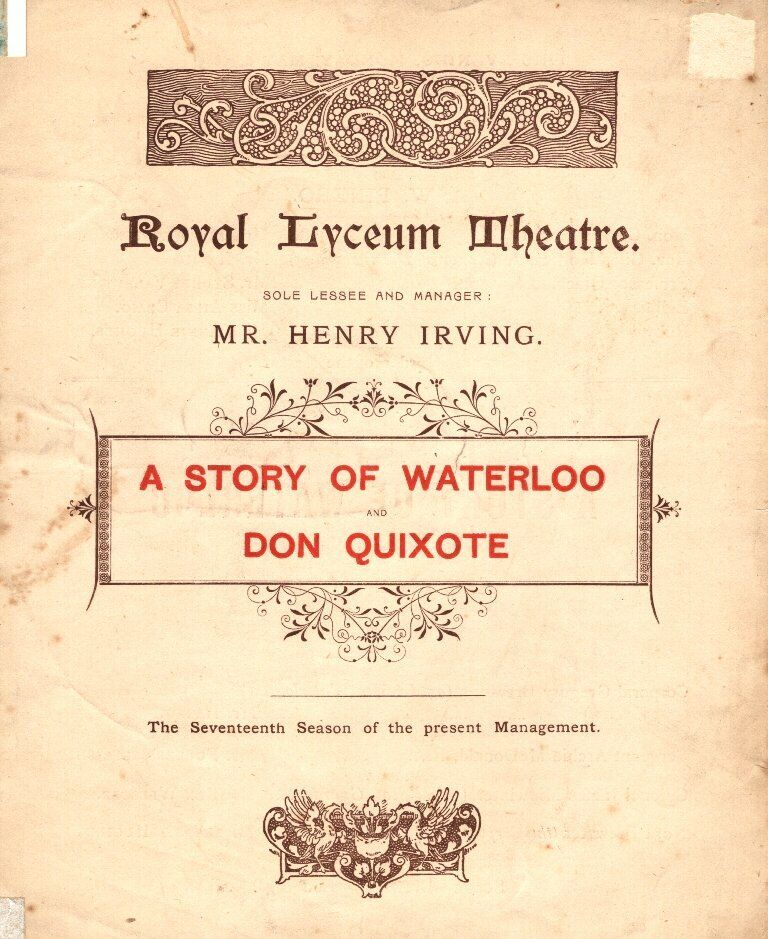 *SHERLOCK HOLMES: ARTHUR CONAN DOYLE RARE 1895 WATERLOO SECOND NIGHT PROGRAM*