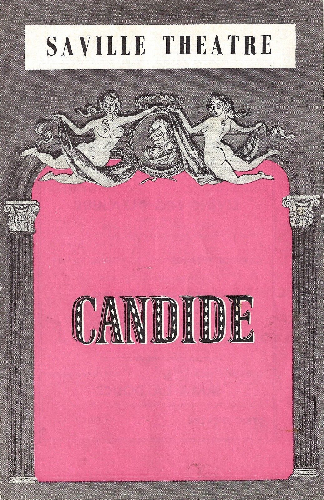 Leonard Bernstein "CANDIDE" Ron Moody / Victor Spinetti 1959 London Playbill