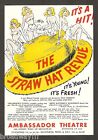 Danny Kaye (Debut) "STRAW HAT REVUE" Alfred Drake / Imogene Coca 1939 Flyer