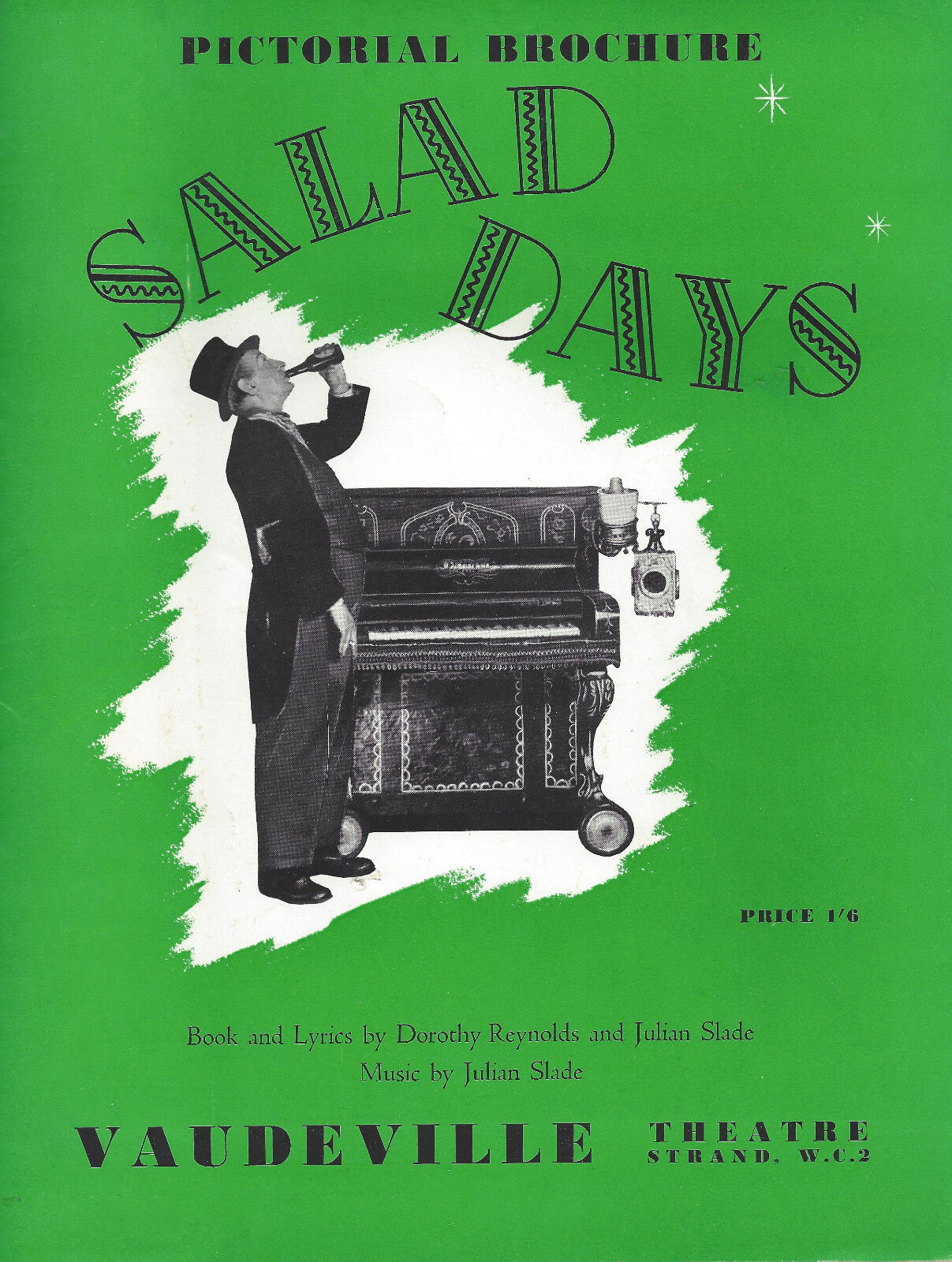 Eleanor Drew "SALAD DAYS" John Warner / Julian Slade '54 London Souvenir Program