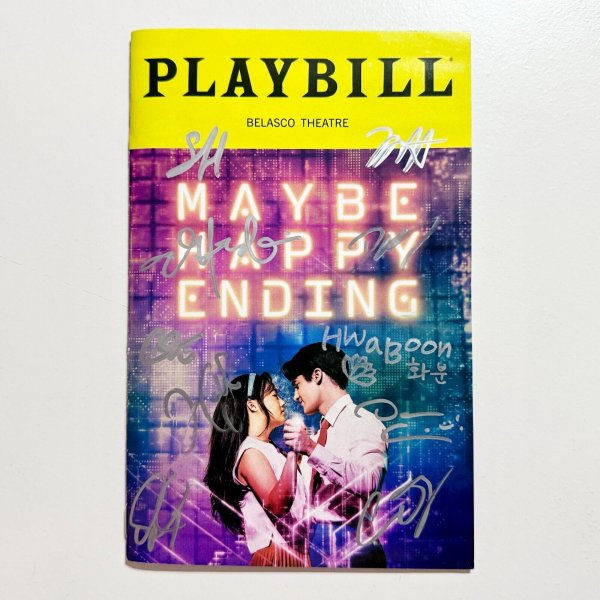 Maybe Happy Ending Full Cast Signed Playbill Darren Criss Helen J Shen HwaBoon
