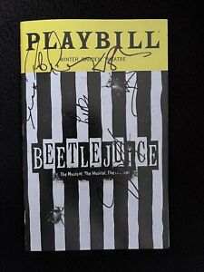 Beetlejuice Playbill 2019 Signed Alex Brightman Sophia Anne Caruso Rob McClure +