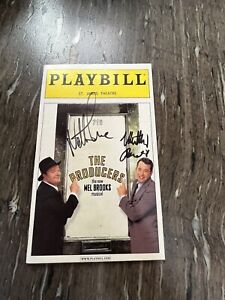 The Producers Autographed Nathan Lane & Matthew Broderick Playbill Opening Night