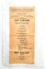 1952 ORIGINAL PLAYBILL POSTER...JUDY GARLAND CURRAN THEATRE SAN FRANCISCO