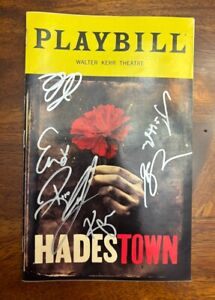 HADESTOWN Broadway playbill SIGNED ORIGINAL CAST 9/18/2019 (Eva and Revee)