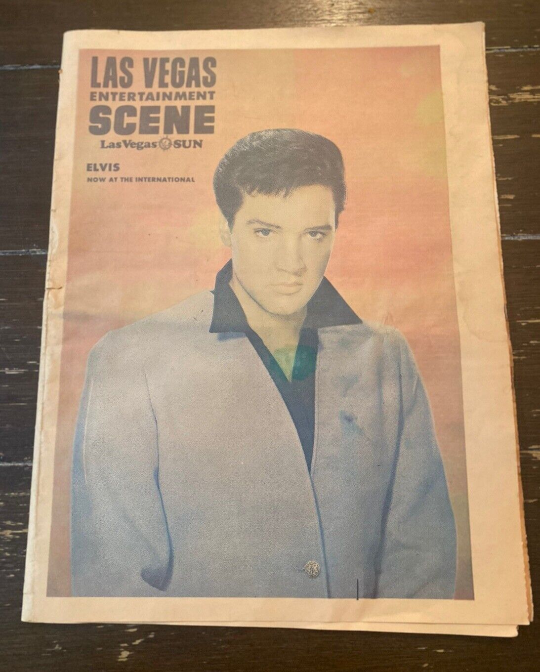Super Rare 1969 Elvis Presley Playbill- The Comeback Tour at International Hotel