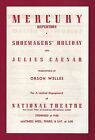 ORSON WELLES Mercury Theatre "JULIUS CAESAR" Vincent Price 1938 Schedule / Flyer