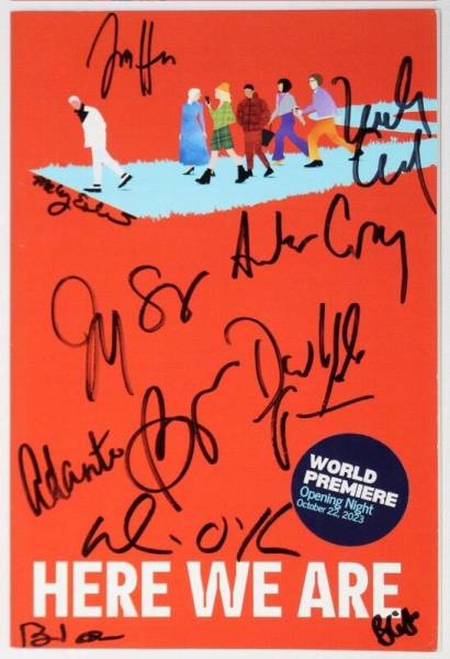 HERE WE ARE Off-Broadway Partial Cast David Hyde Pierce Signed Playbill