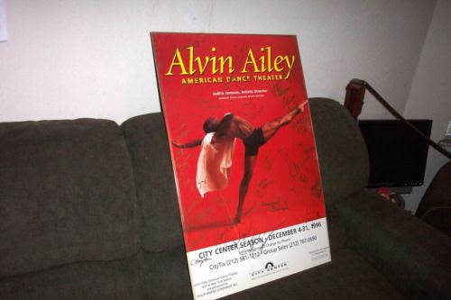 ALVIN AILEY AMERICAN DANCE THEATER POSTER Signed by Judith Jamison & 24 Others!