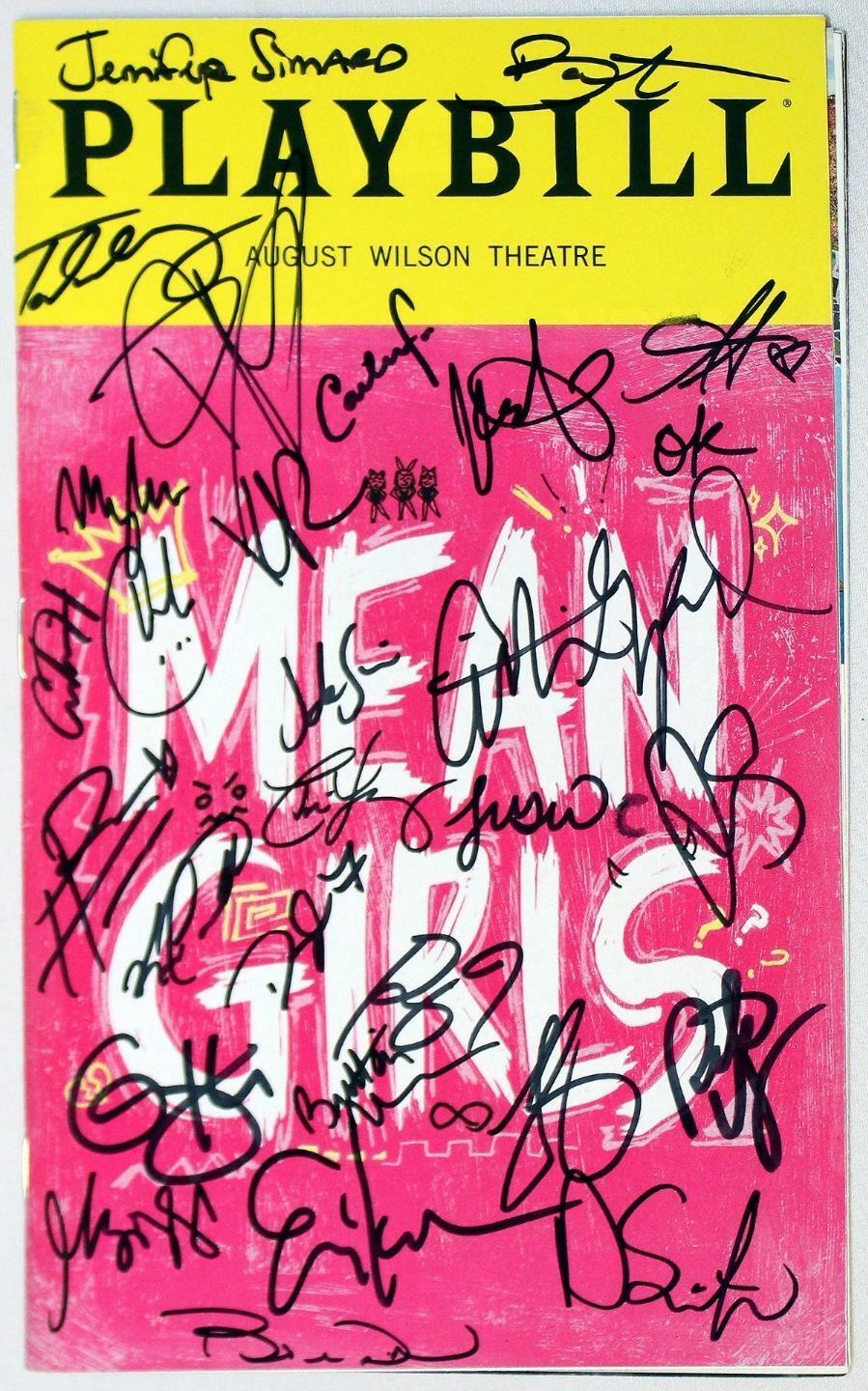 MEAN GIRLS Erika Henningsen, Grey Henson Partial 2019 Cast Signed Playbill