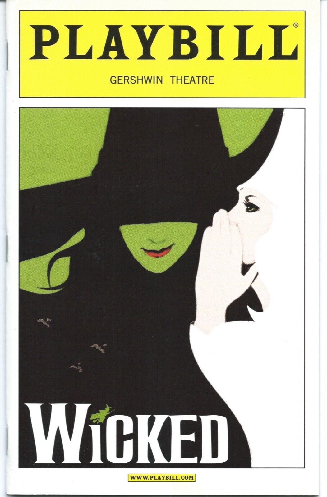WICKED preview Playbill 10-2003 KRISTIN CHENOWETH IDINA MENZEL JOEL GREY