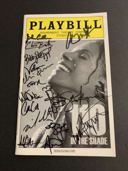 AUTOGRAPHED AUDRA MCDONALD + MORE CAST Signed '110 In The Shade' Playbill 2007