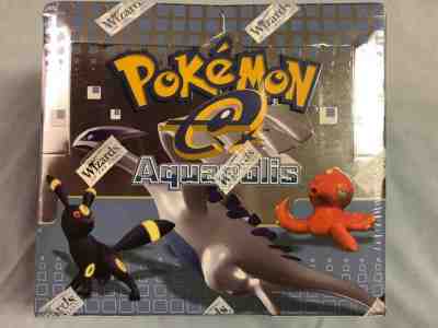 Pokemon TCG Aquapolis Booster Box 36 packs, NEW, SEALED Wizards of the Coast 