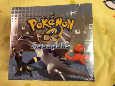 Pokemon TCG Aquapolis Booster Box 36 packs, NEW, SEALED Wizards of the Coast 