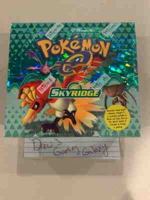 Factory Sealed WOTC Skyridge Pokemon 36 Booster Card Pack Box TCG