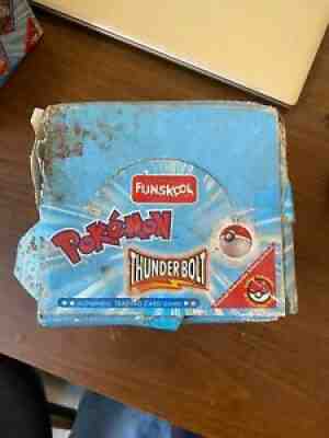 Super Rare Vintage PokÃ©mon Funskool Thunderbolt Boster Box 50 Packs Inside!