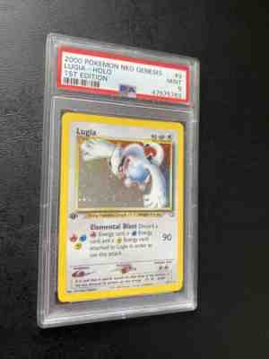2000 Pokemon 1st Edition Neo Genesis Holo Lugia 9/111 PSA 9 Mint Regrade PSA 10
