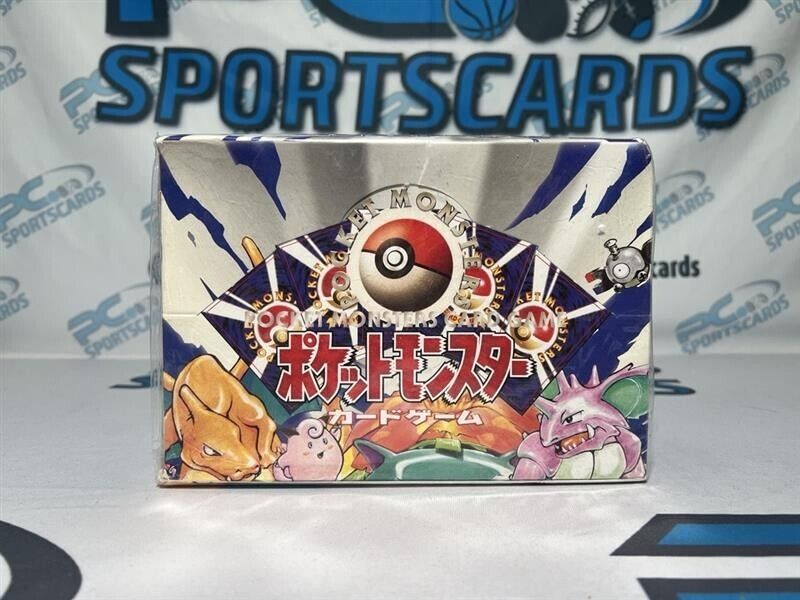 1996 Japanese Pokemon Pocket Monsters Sealed Base Set Booster Box