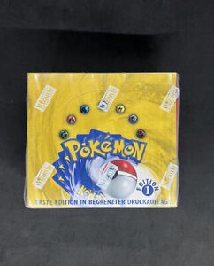 1999 Pokemon German 1st Ed Base Set Booster Box 36 Pack Factory Sealed NEW