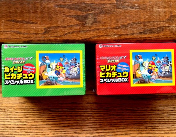 New Sealed 2016 Mario & Luigi Pikachu Pokemon XY Special Promo Box Set Bundle