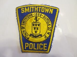 New York Smithtown Police Patch Defunct 1959 Cheese Cloth Diff Seal Wording