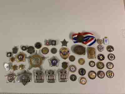 ILLINOIS POLICE DEPARTMENT BADGES PINS MEDALS COIN SKOKIE CHICAGO SHERIFF PD!!!