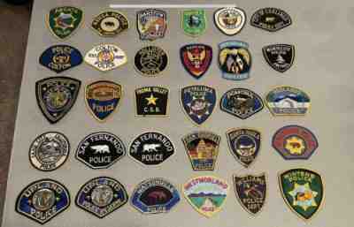 Old California Police Patch Collection