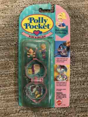 Vintage Polly Pocket Baby & Duckie Locket Necklace Babysitting
