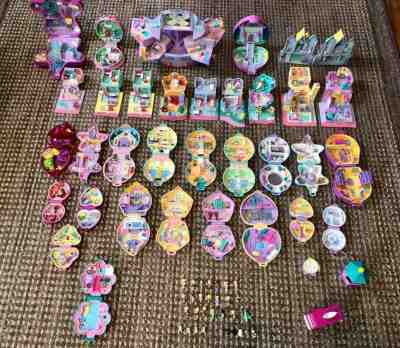 HUGE Vintage Lot of 33 BLUEBIRD Polly Pocket Houses & Compacts 1980-1990 LOT 2