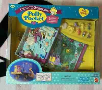 Bluebird Vintage Polly Pocket Sparkling Mermaid Adventure Enchanted Storybook