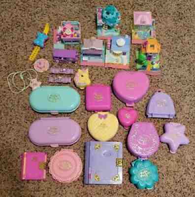 Large Vintage 1989-1994 Polly Pocket Collection 21 Sets w/ Extras