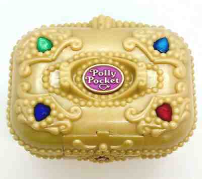 ULTRA RARE Polly Pocket Jewel Secrets 1997 Jewelry Case Gems Bluebird Vintage