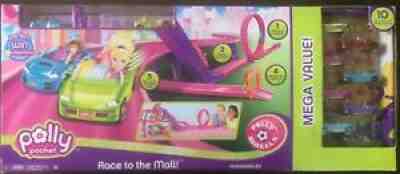 Polly Pocket Play Set Race To The Mall Mega Value Package - NIB
