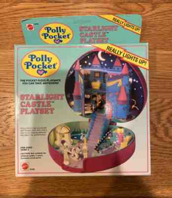 BRAND NEW IN BOX Bluebird Polly Pocket 1992 Starlight Castle Light Up Playset