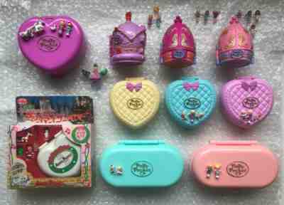 Polly Pocket LOT Babytime Starcastle Ballerina Crown Palace+Others *PLEASE READ*