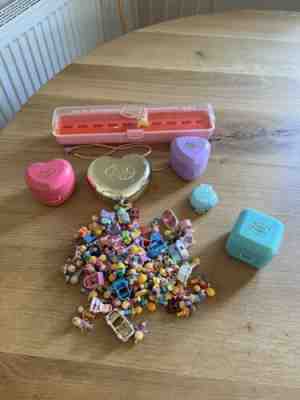 HUGE Polly Pocket Jewellery Bundle 100+ items Rare compacts ring case