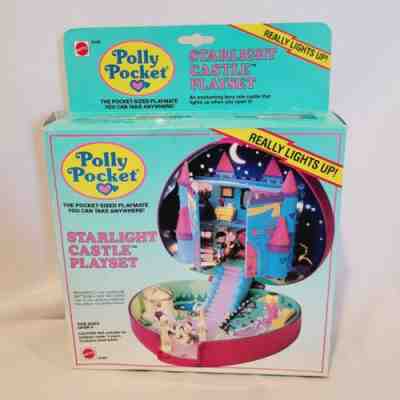 NEW IN BOX Bluebird Polly Pocket 1993 Starlight Castle Light Up Playset HTF 9348