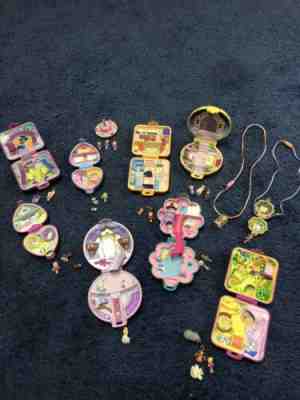 Vintage retro Mattel Bluebird Polly Pocket Lot Set bundle Dollhouse Accessories