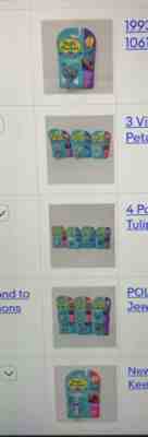 polly pocket lot of 57 rings